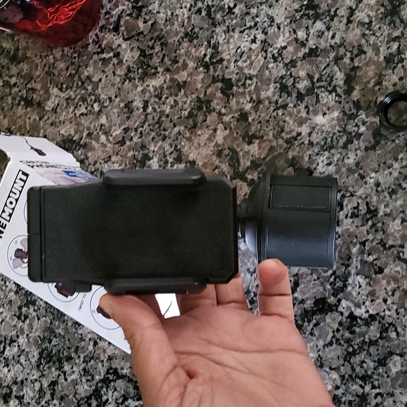 Car Cup Phone Mount new 360 degree rotations new in box black adjustable holder - Picture 5 of 6